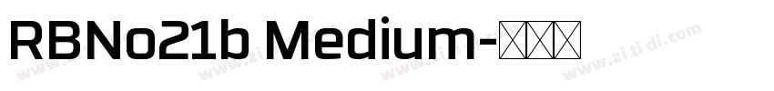RBNo21b Medium字体转换